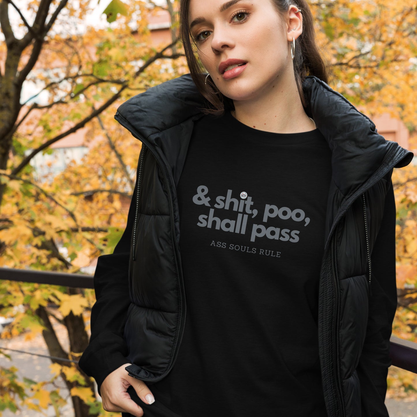 & Shit, Poo, Shall Pass unisex long sleeve tee