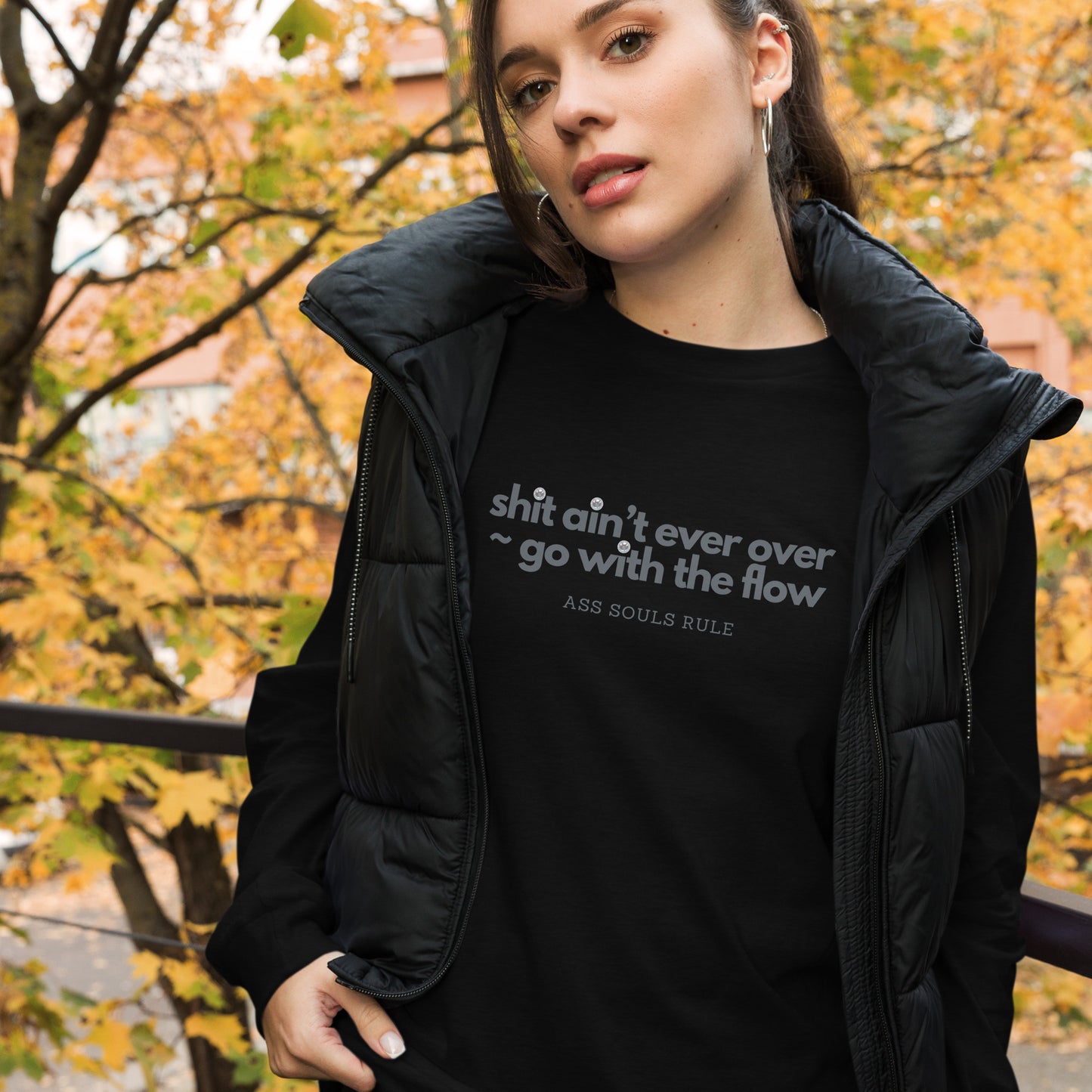 Go With the Flow unisex long sleeve tee