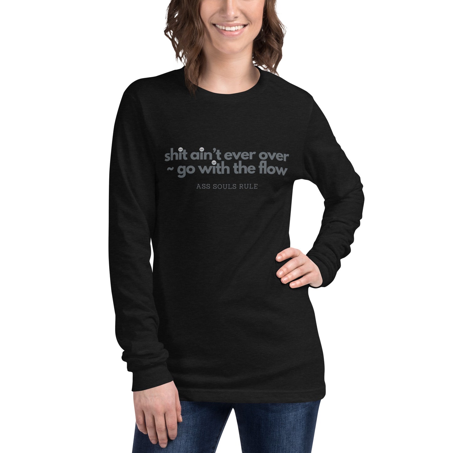 Go With the Flow unisex long sleeve tee