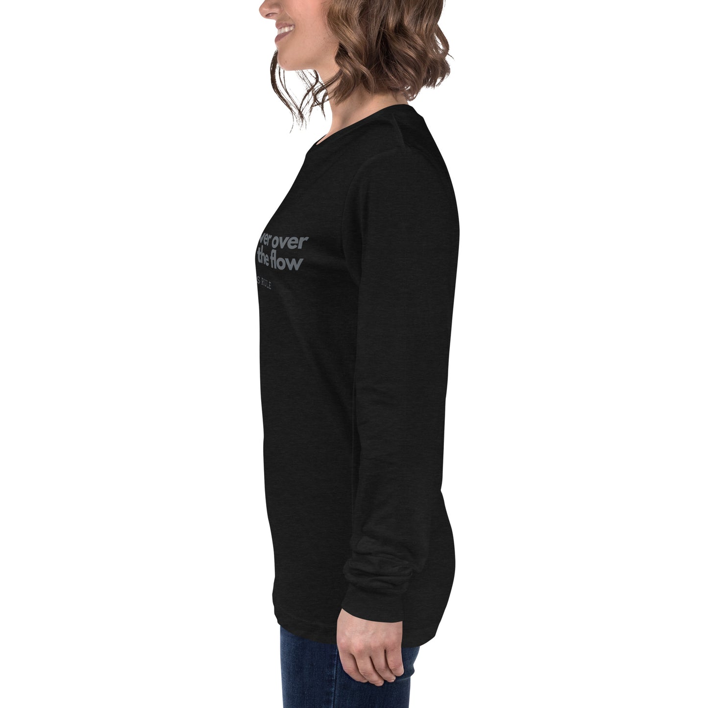 Go With the Flow unisex long sleeve tee