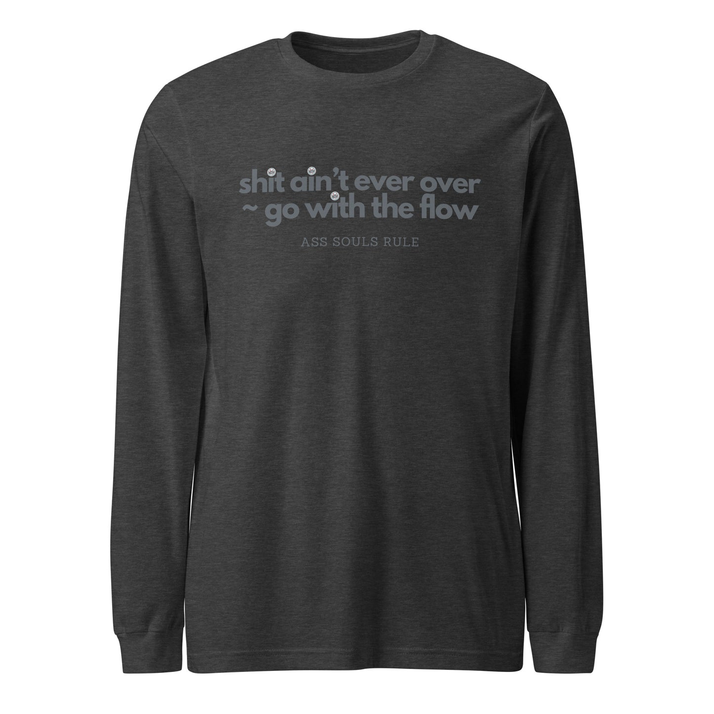 Go With the Flow unisex long sleeve tee