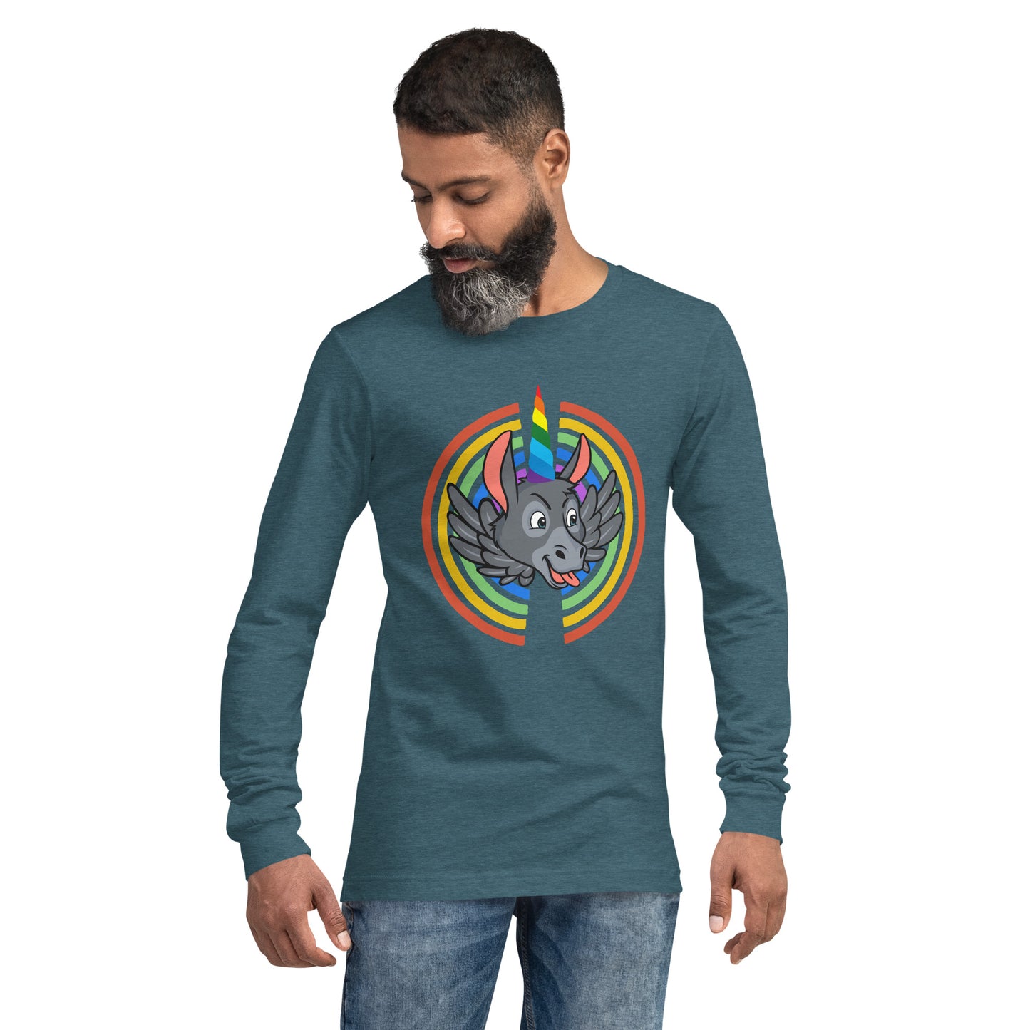 Rainbows & Unicorns unisex long sleeve tee