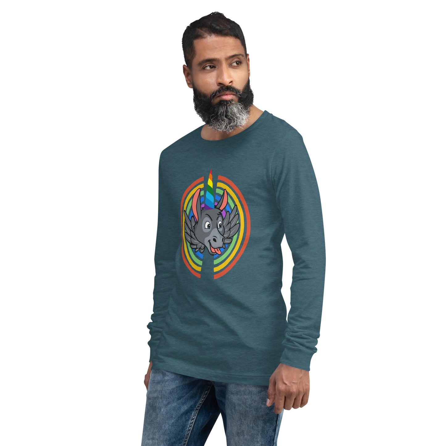 Rainbows & Unicorns unisex long sleeve tee