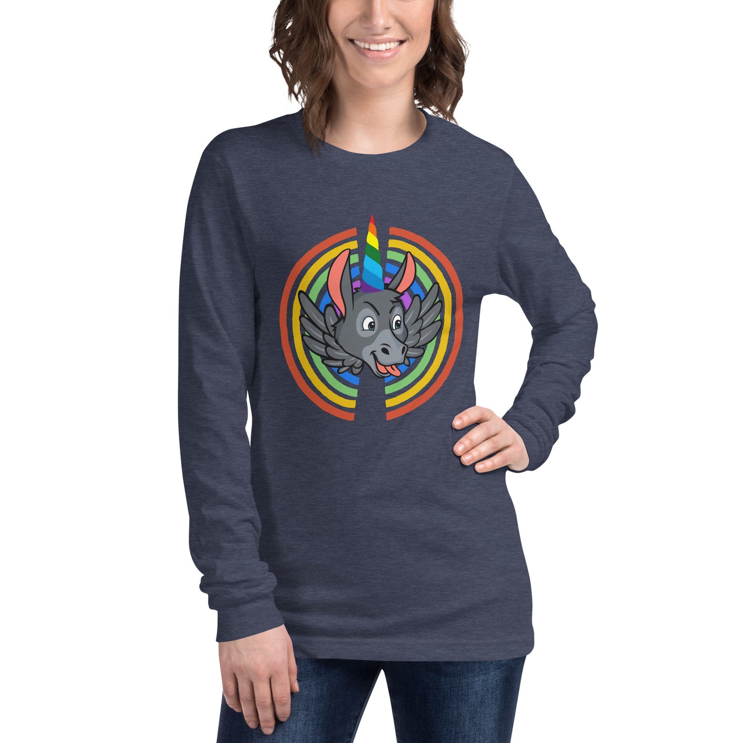 Rainbows & Unicorns unisex long sleeve tee