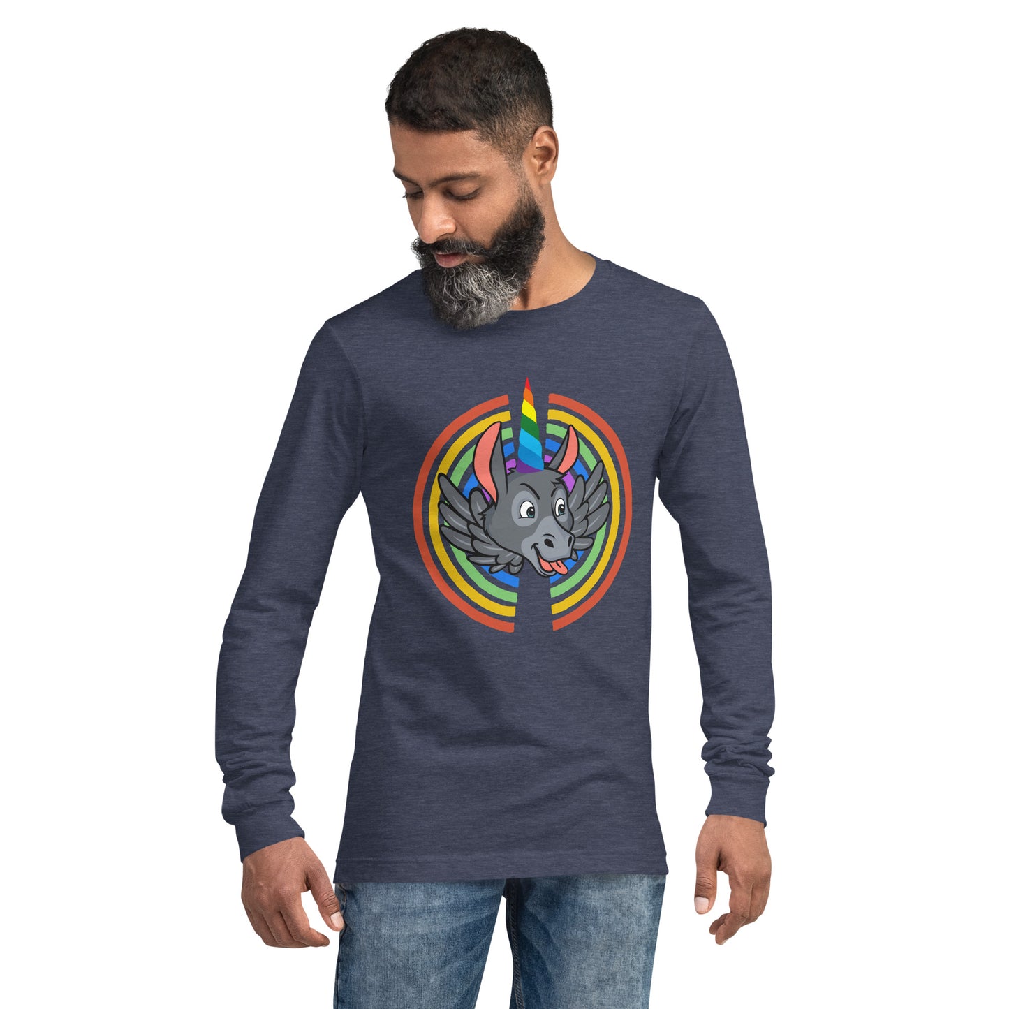 Rainbows & Unicorns unisex long sleeve tee