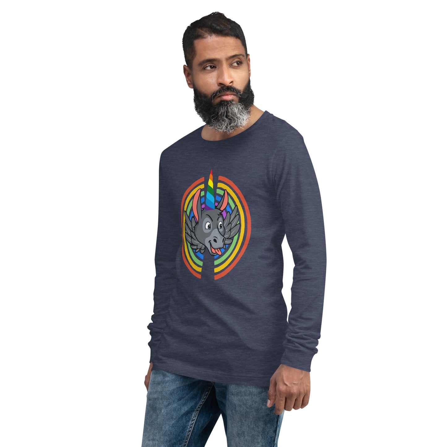 Rainbows & Unicorns unisex long sleeve tee