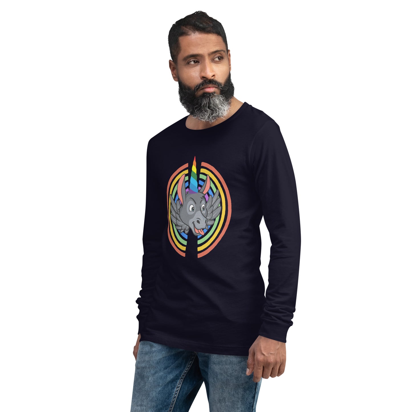 Rainbows & Unicorns unisex long sleeve tee