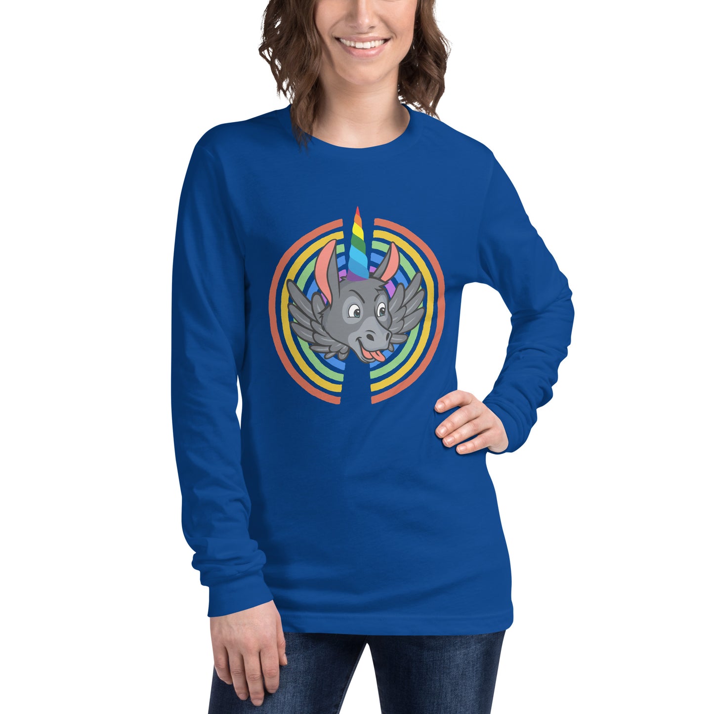 Rainbows & Unicorns unisex long sleeve tee