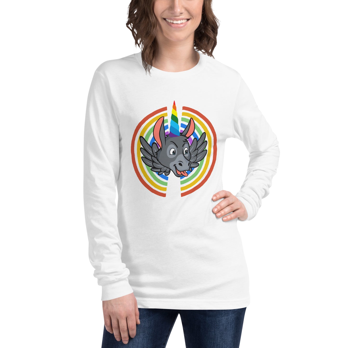 Rainbows & Unicorns unisex long sleeve tee