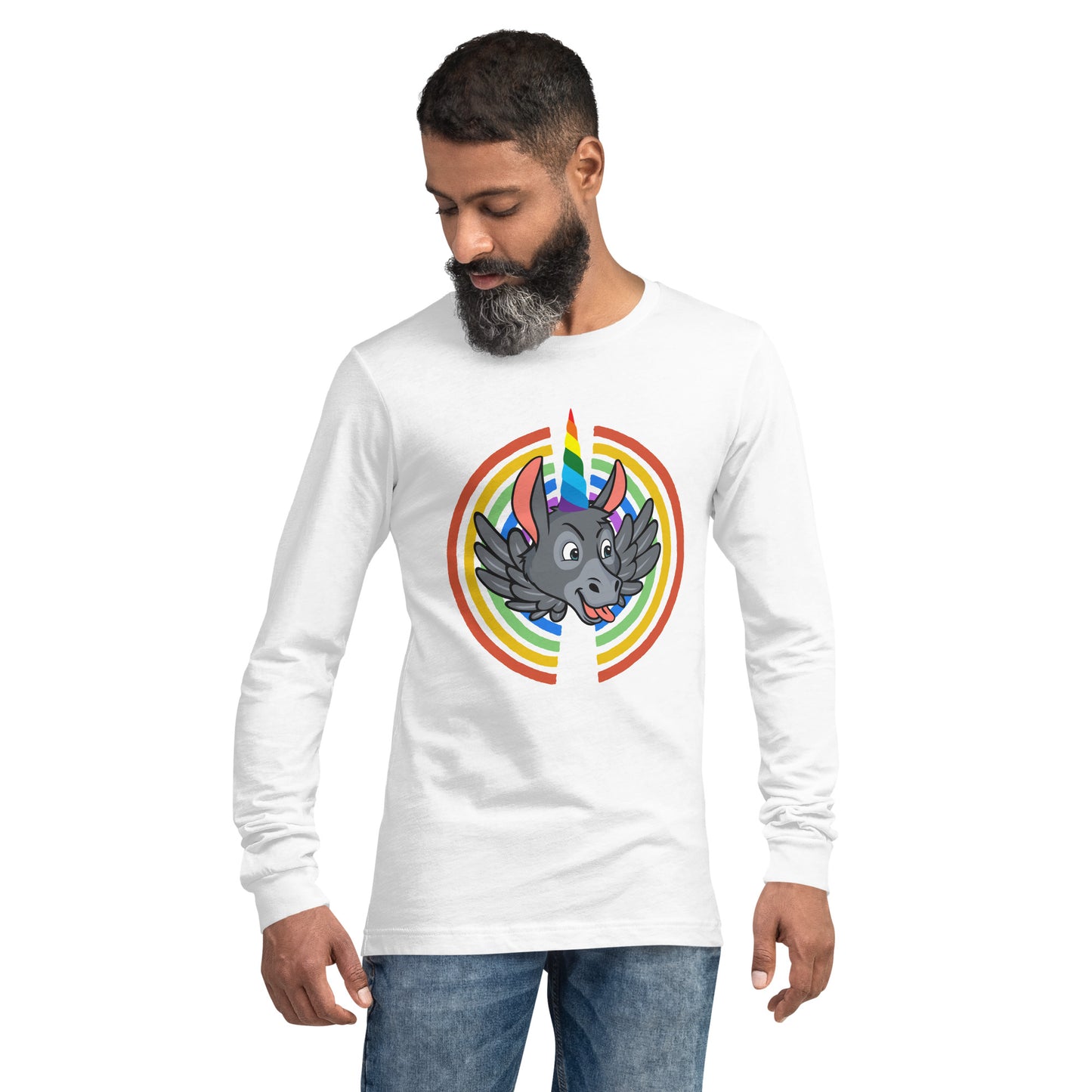 Rainbows & Unicorns unisex long sleeve tee