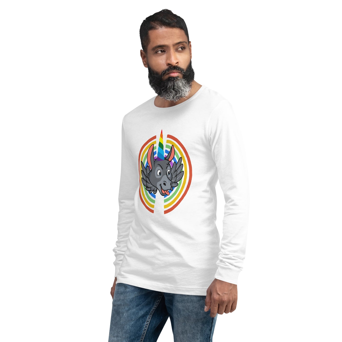 Rainbows & Unicorns unisex long sleeve tee