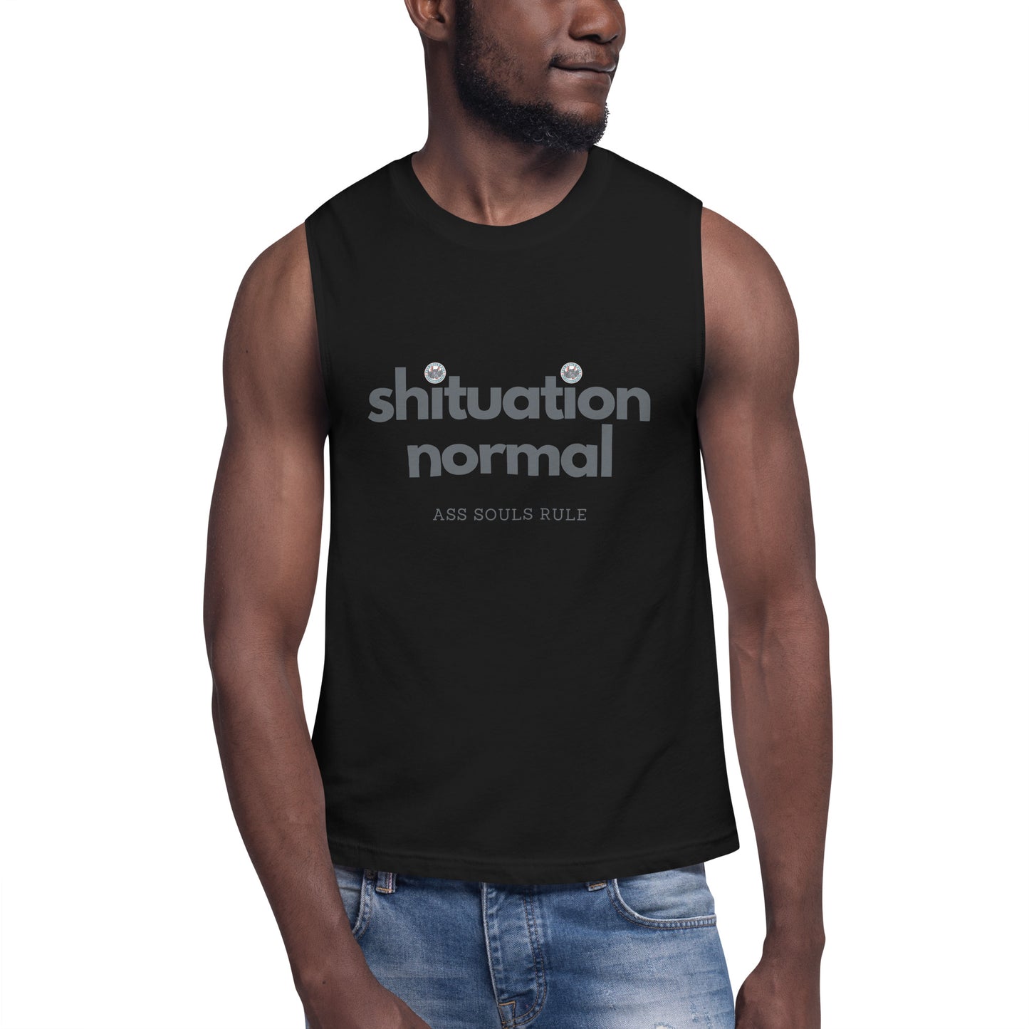 Shituation Normal unisex muscle shirt