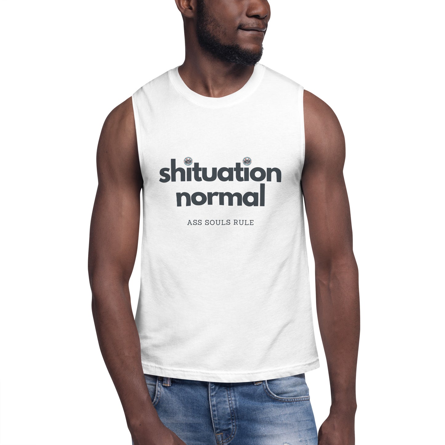 Shituation Normal unisex muscle shirt