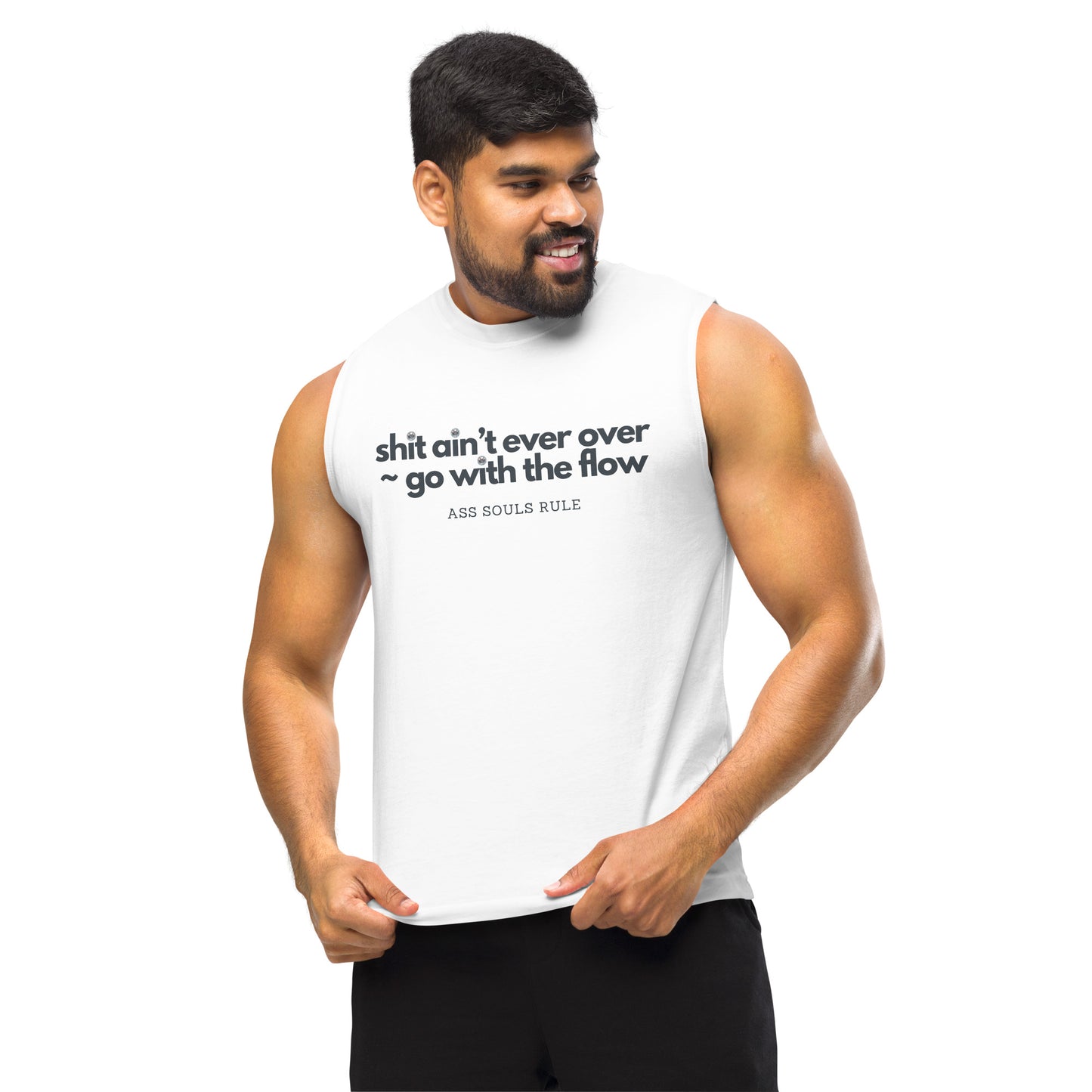 Go With the Flow unisex muscle shirt