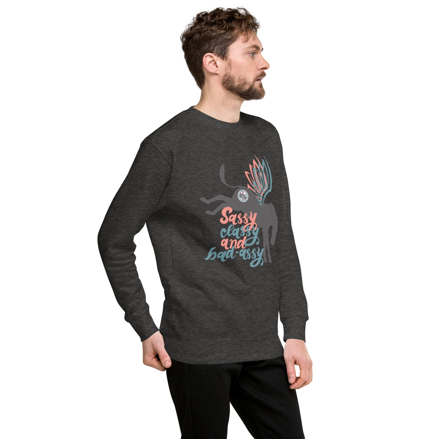 Sassy, Class, & Bad Assy unisex premium sweatshirt