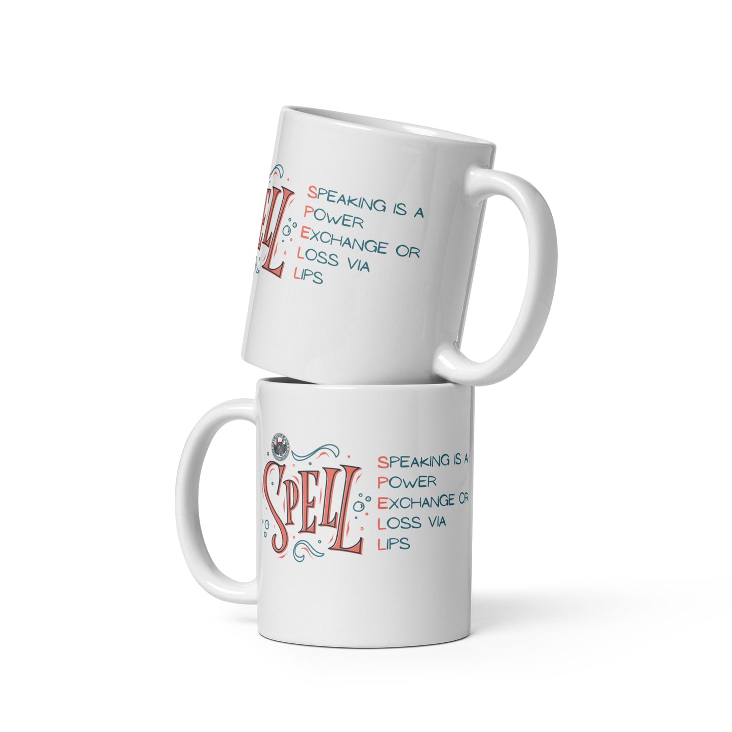 S.P.E.L.L. white glossy mug