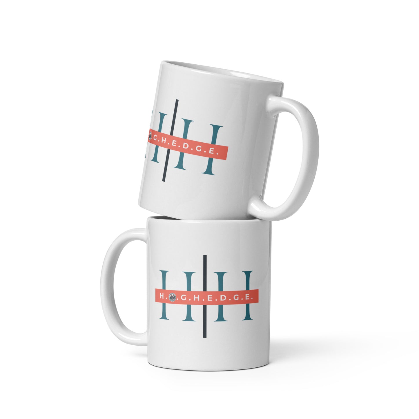 H.O.G.H.E.D.G.E. white glossy mug