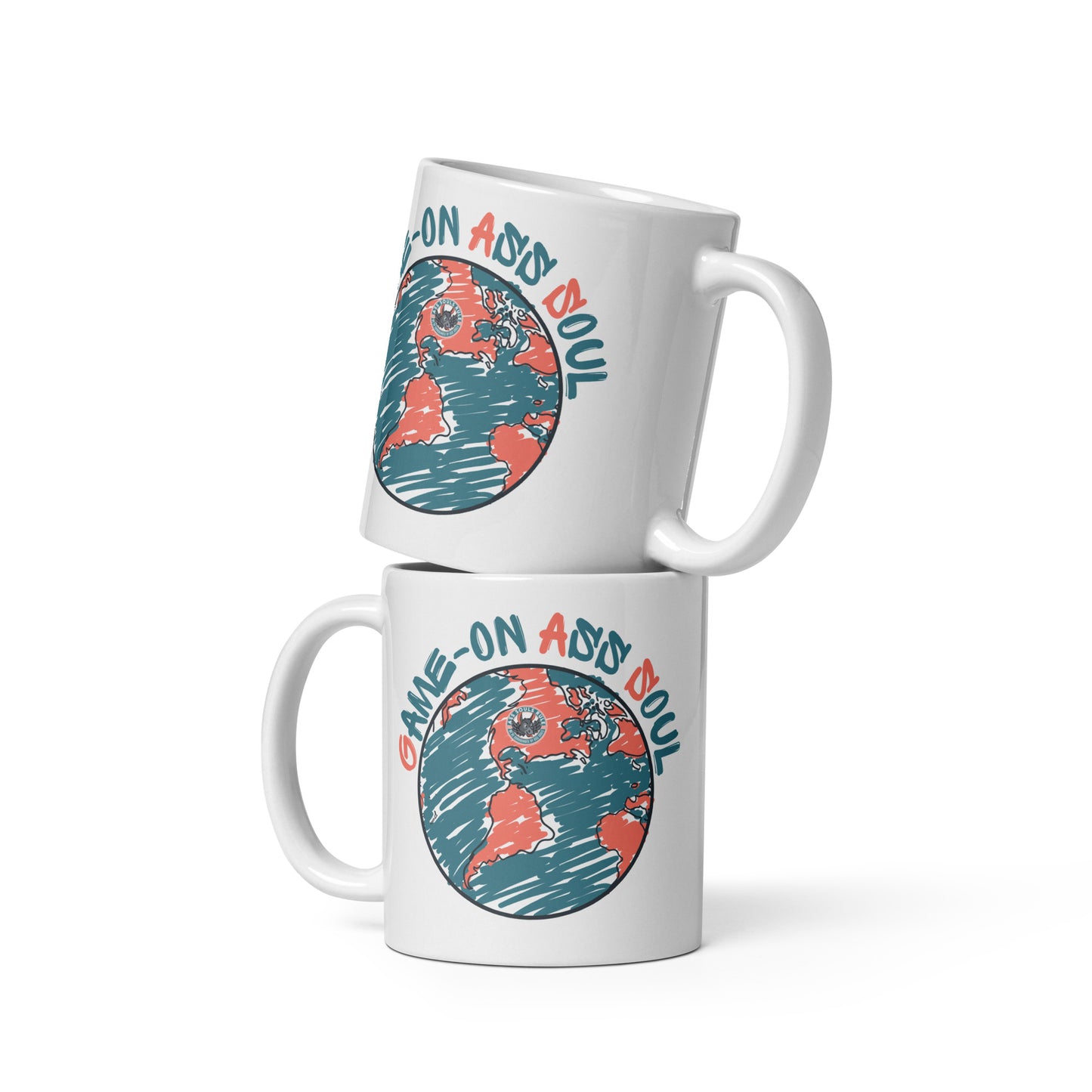 Game-on Ass Soul white glossy mug