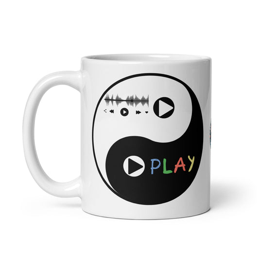 Play-Yin & Play-Yang with Ass Souls white glossy mug