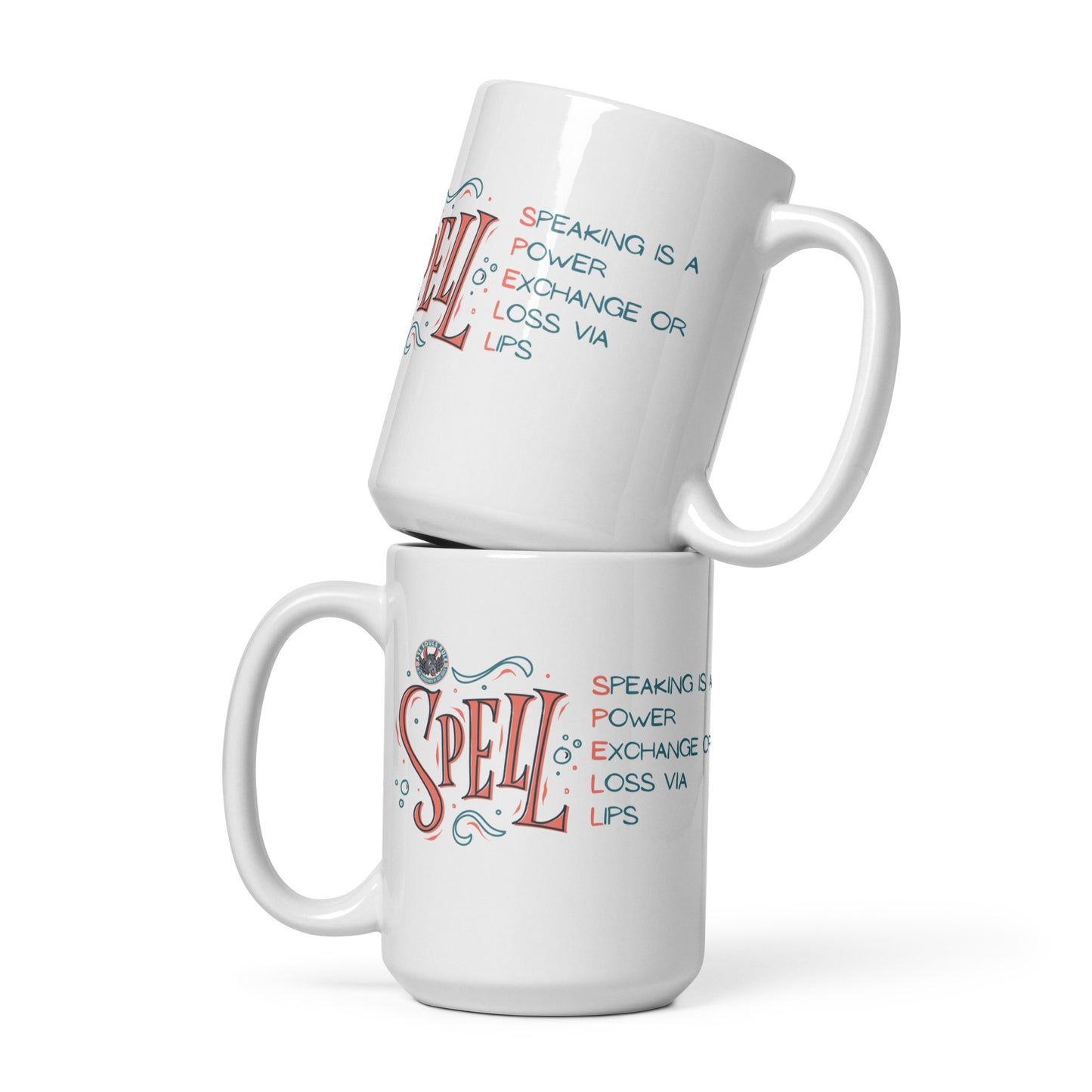 S.P.E.L.L. white glossy mug