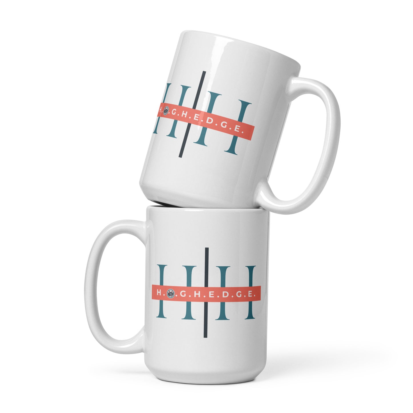 H.O.G.H.E.D.G.E. white glossy mug