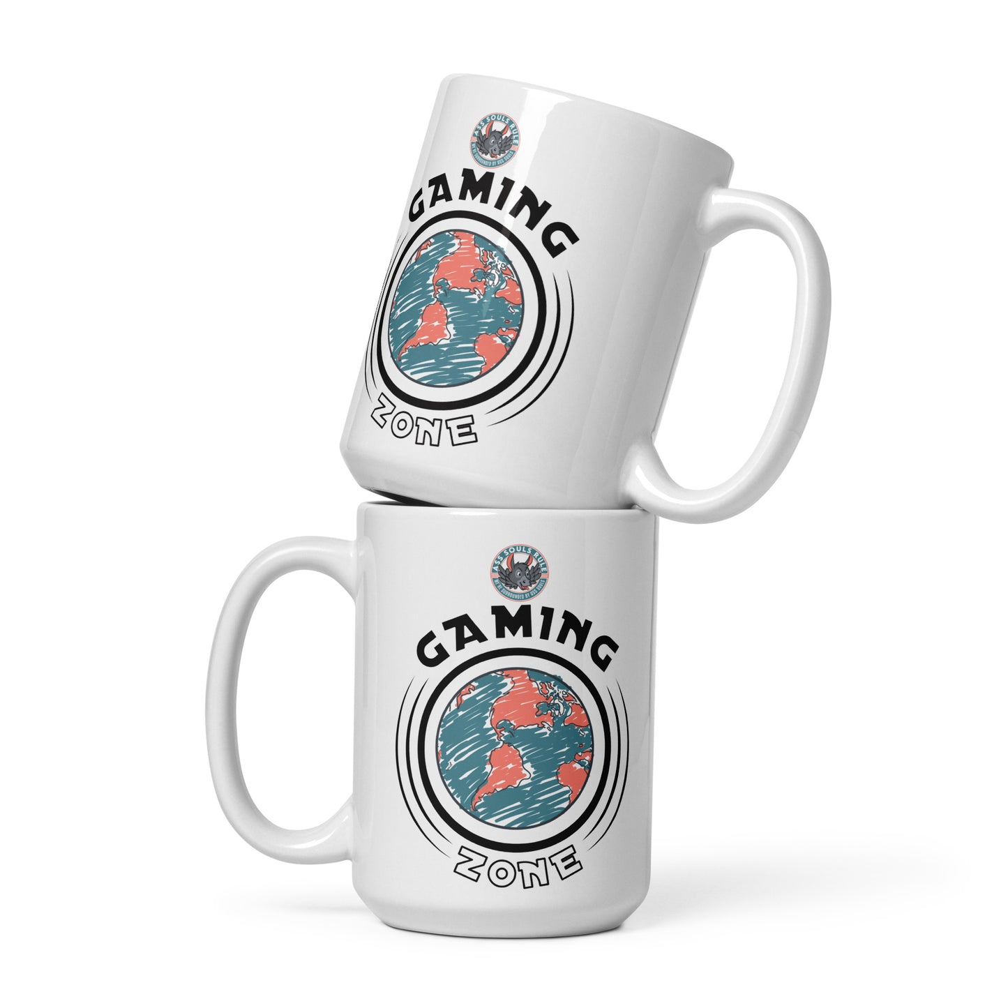 Ass Soul Gaming Zone white glossy mug