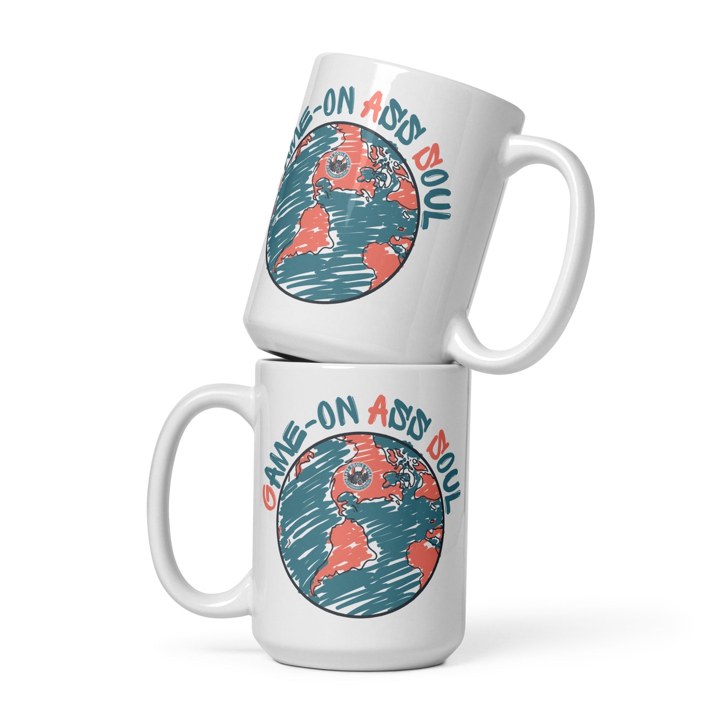 Game-on Ass Soul white glossy mug