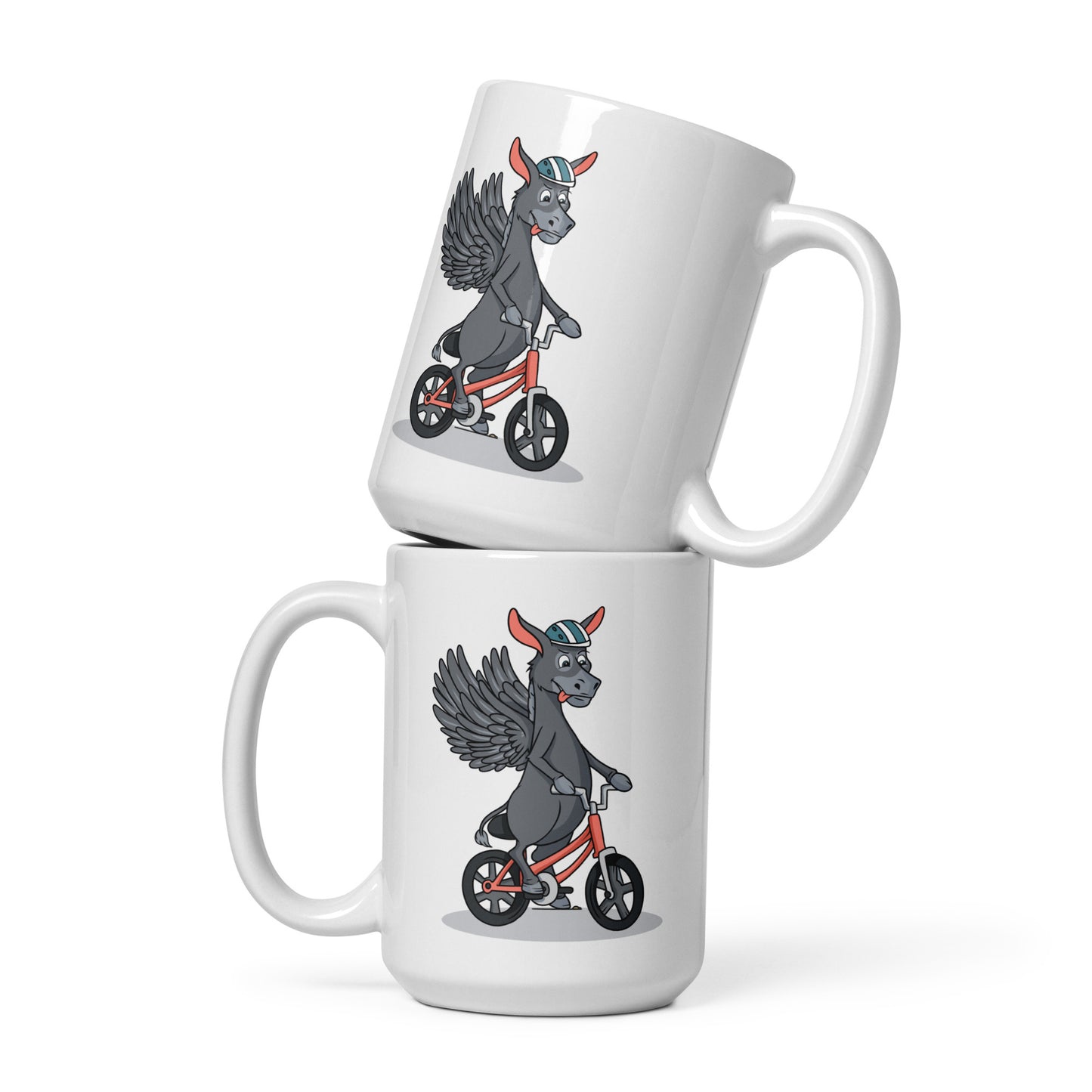 Acer Biking white glossy mug