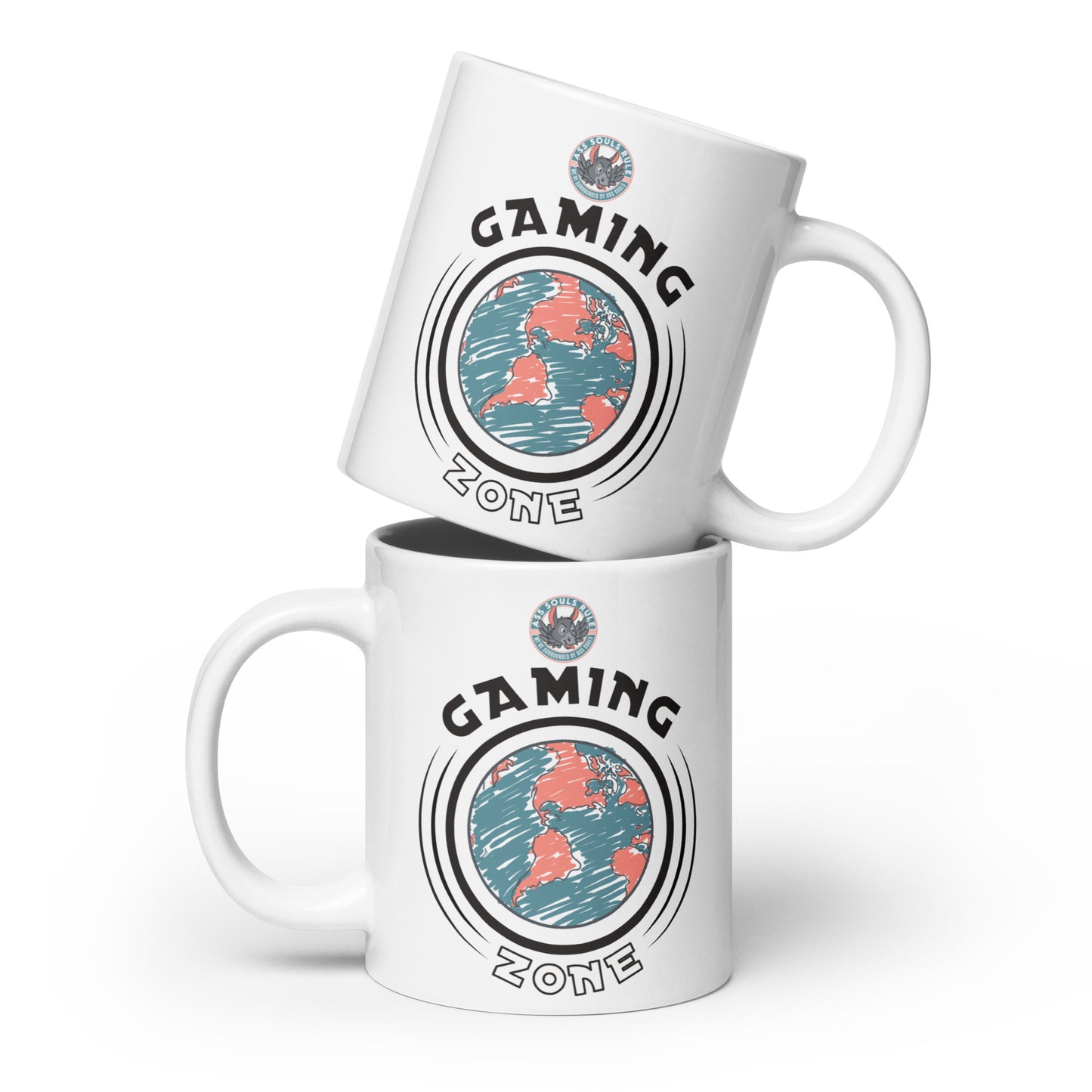 Ass Soul Gaming Zone white glossy mug