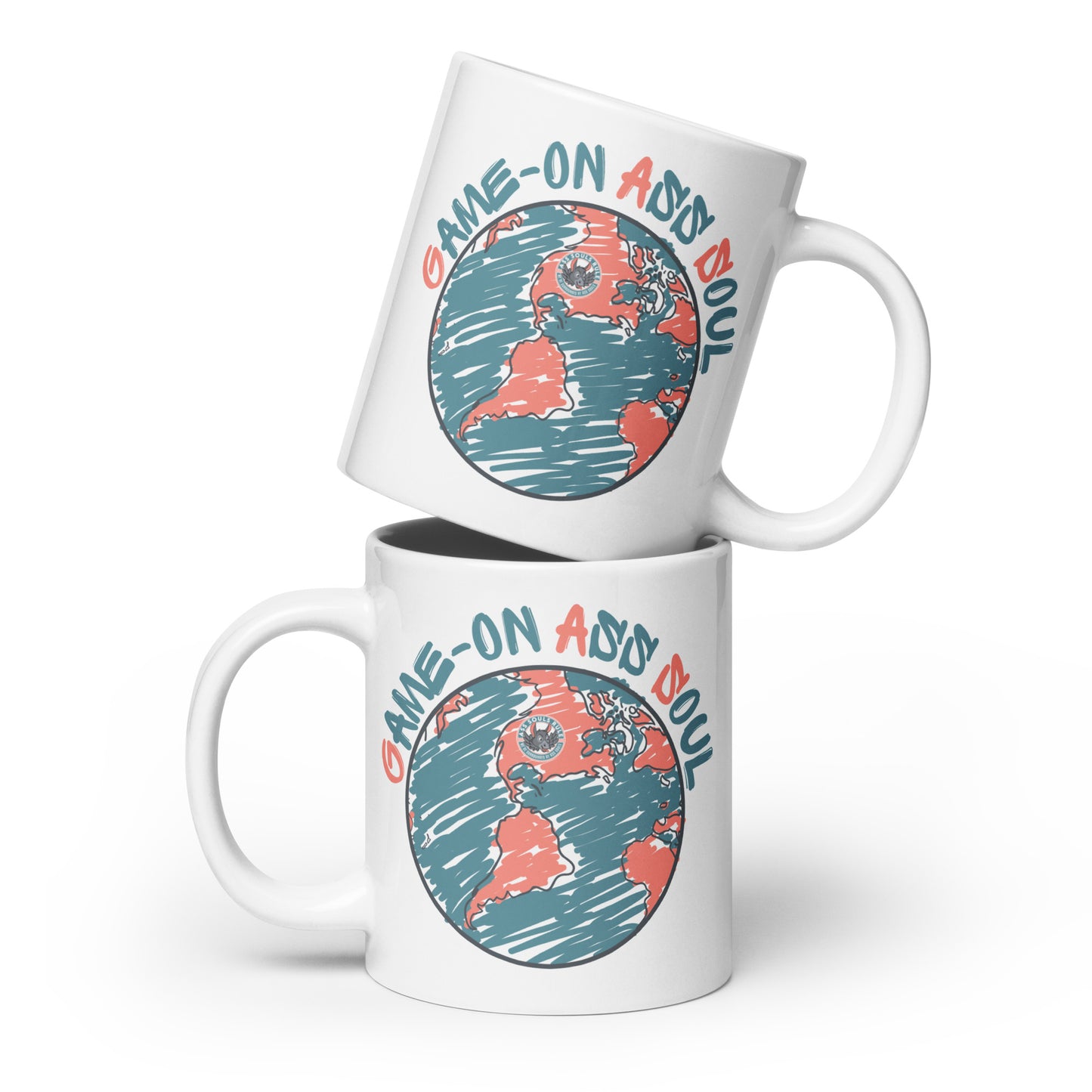 Game-on Ass Soul white glossy mug