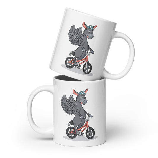 Acer Biking white glossy mug