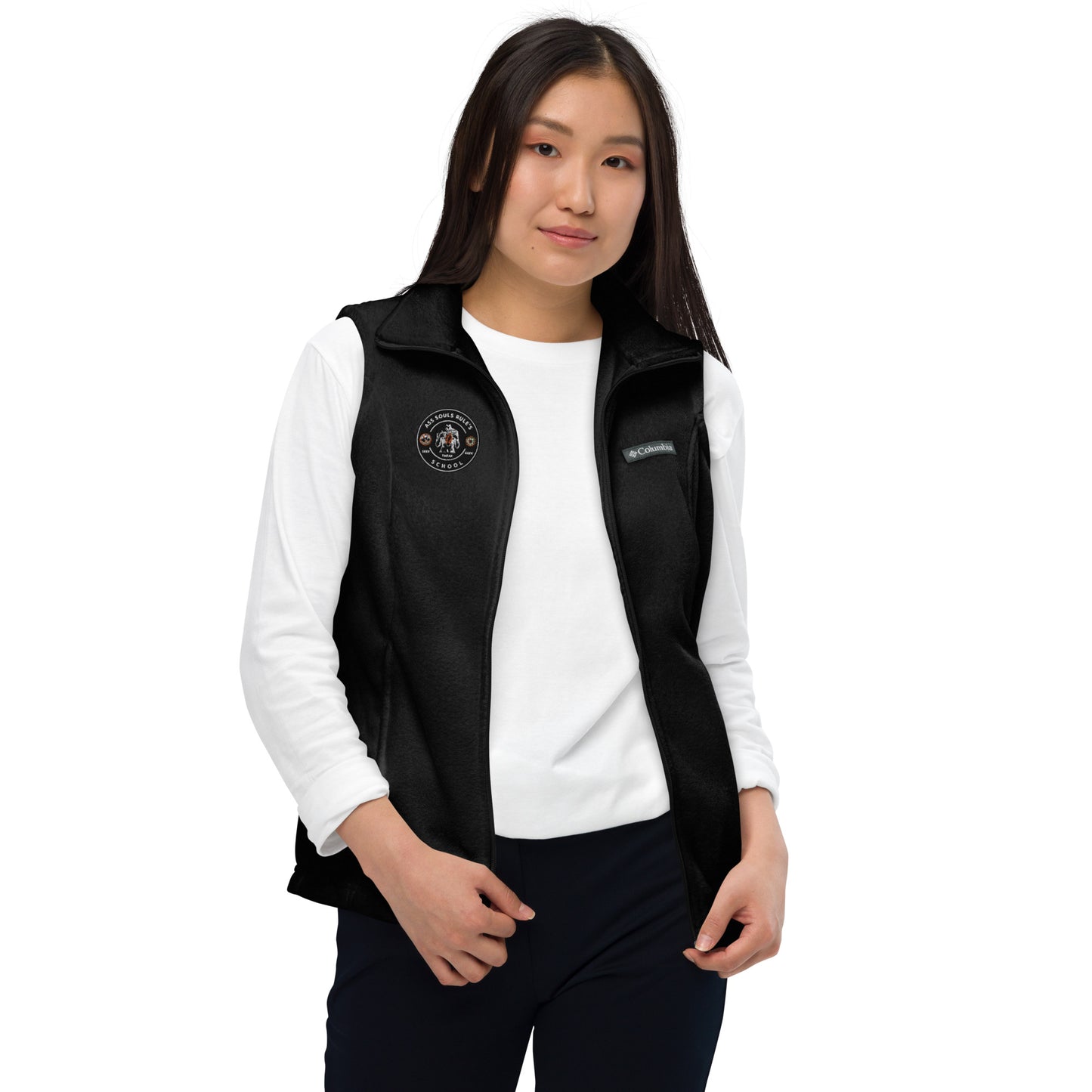 Ass Souls Rule's School women’s Columbia fleece vest