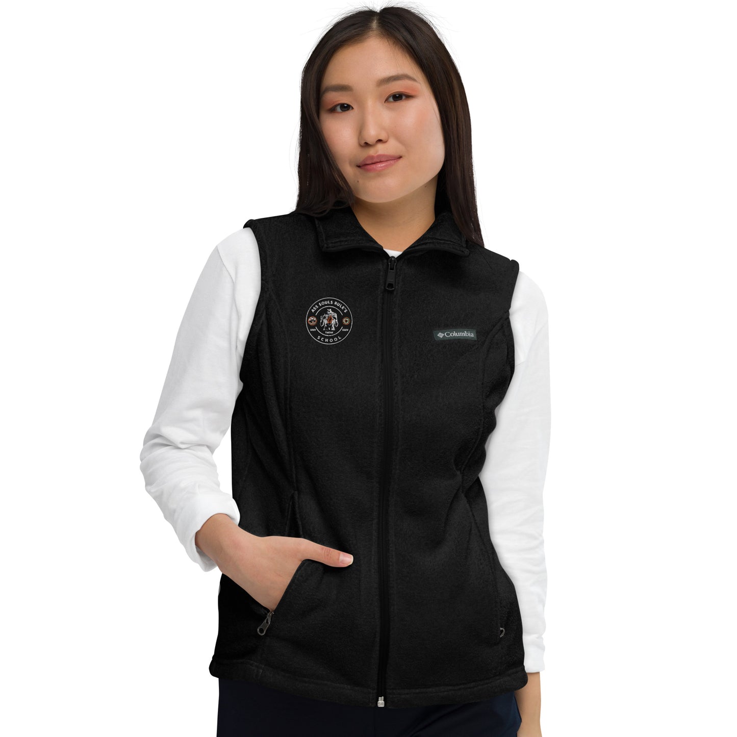 Ass Souls Rule's School women’s Columbia fleece vest