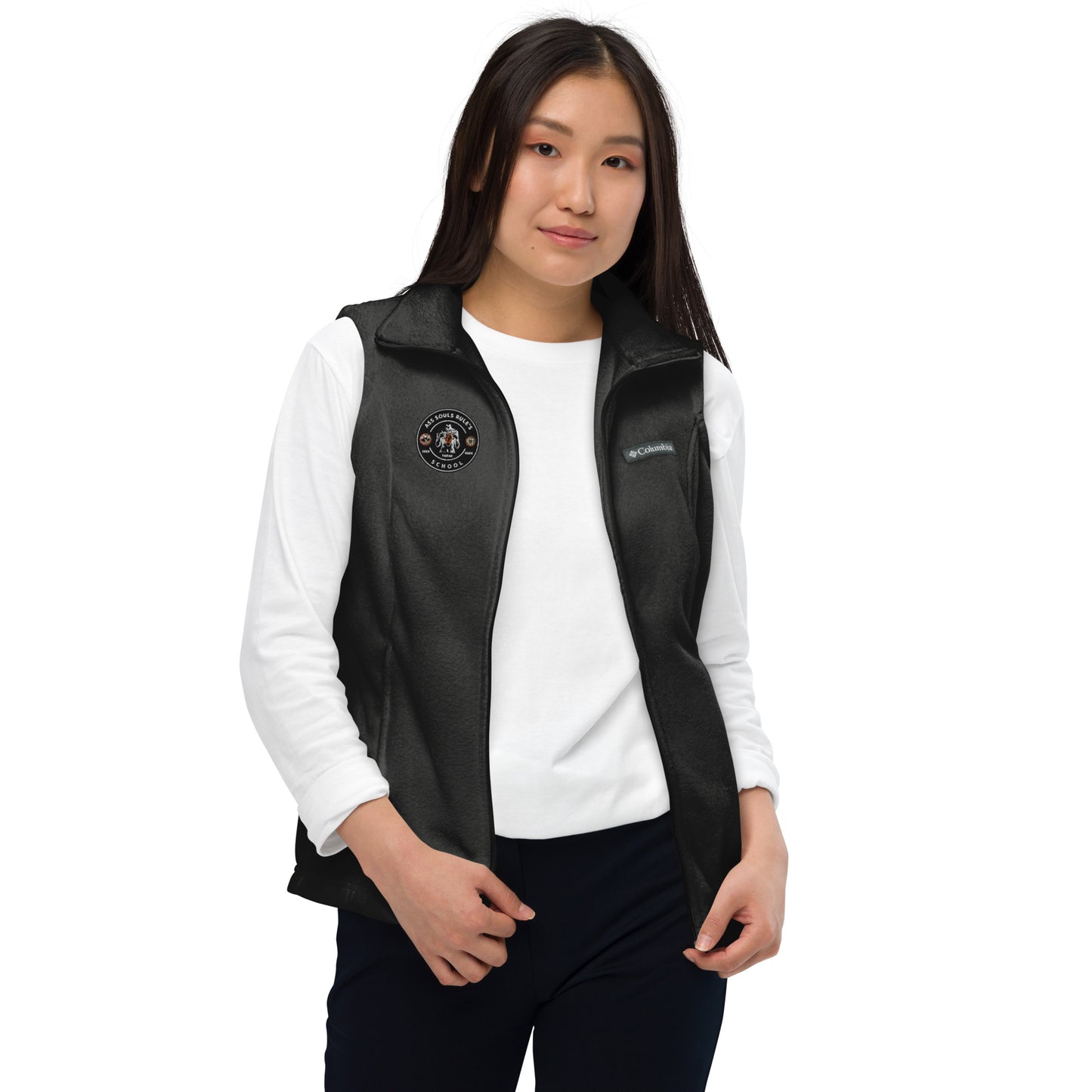 Ass Souls Rule's School women’s Columbia fleece vest