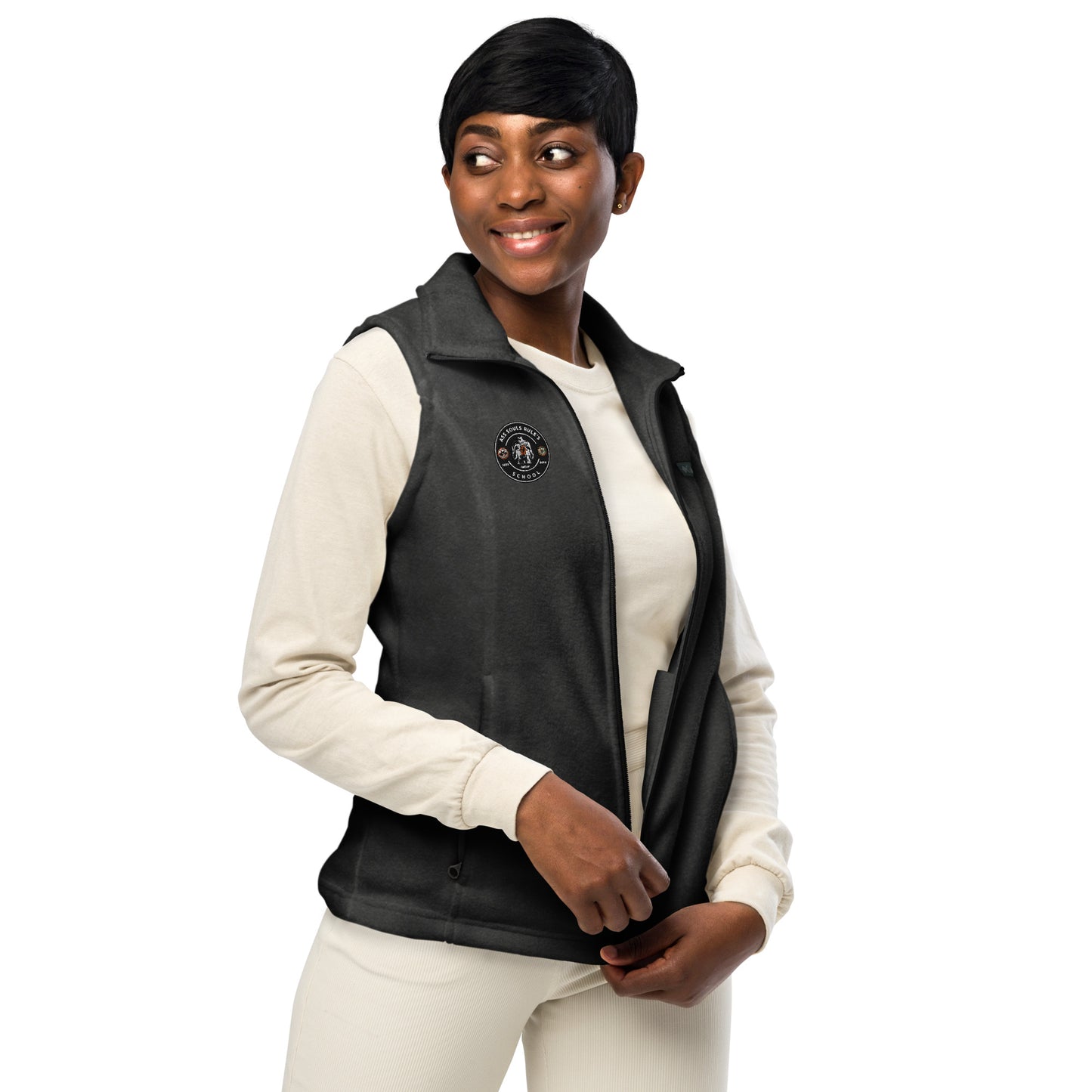 Ass Souls Rule's School women’s Columbia fleece vest