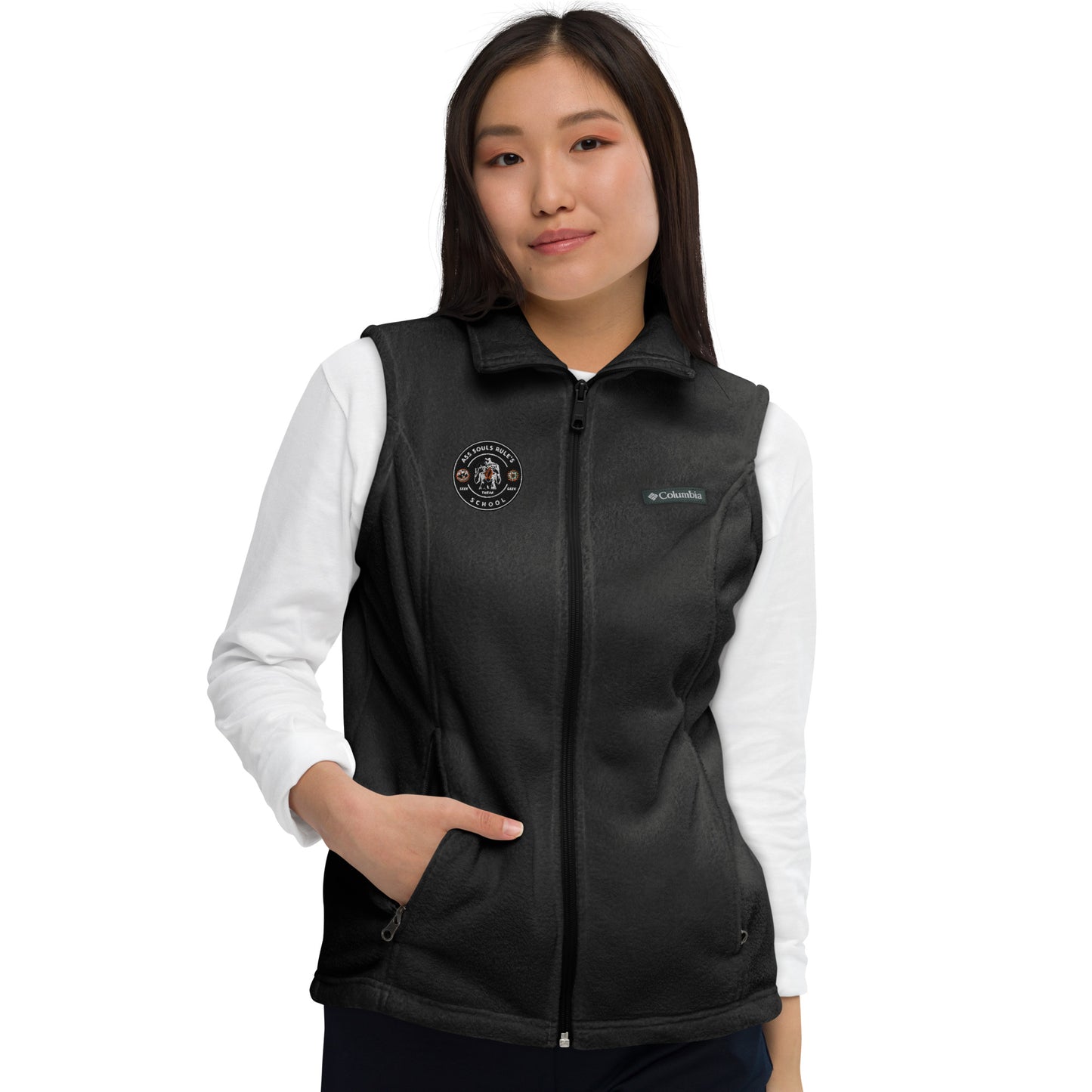 Ass Souls Rule's School women’s Columbia fleece vest