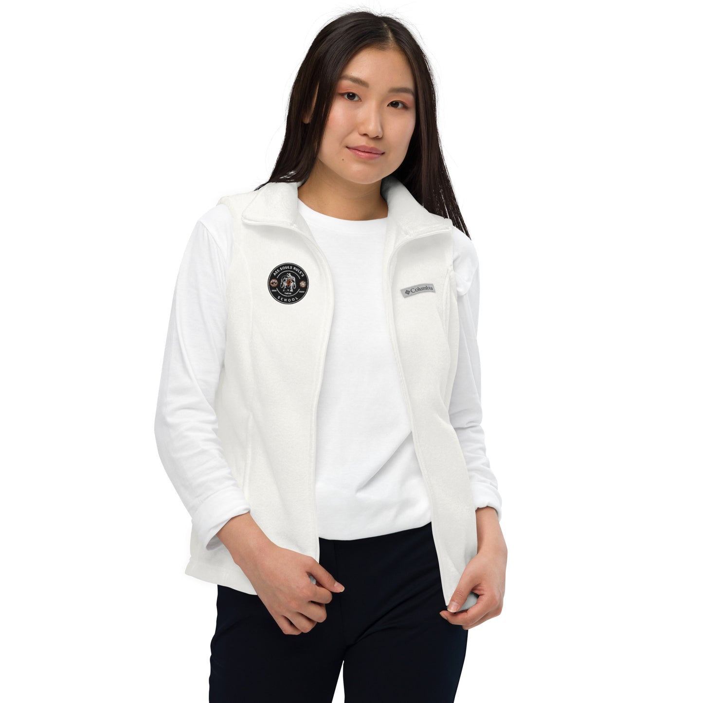 Ass Souls Rule's School women’s Columbia fleece vest