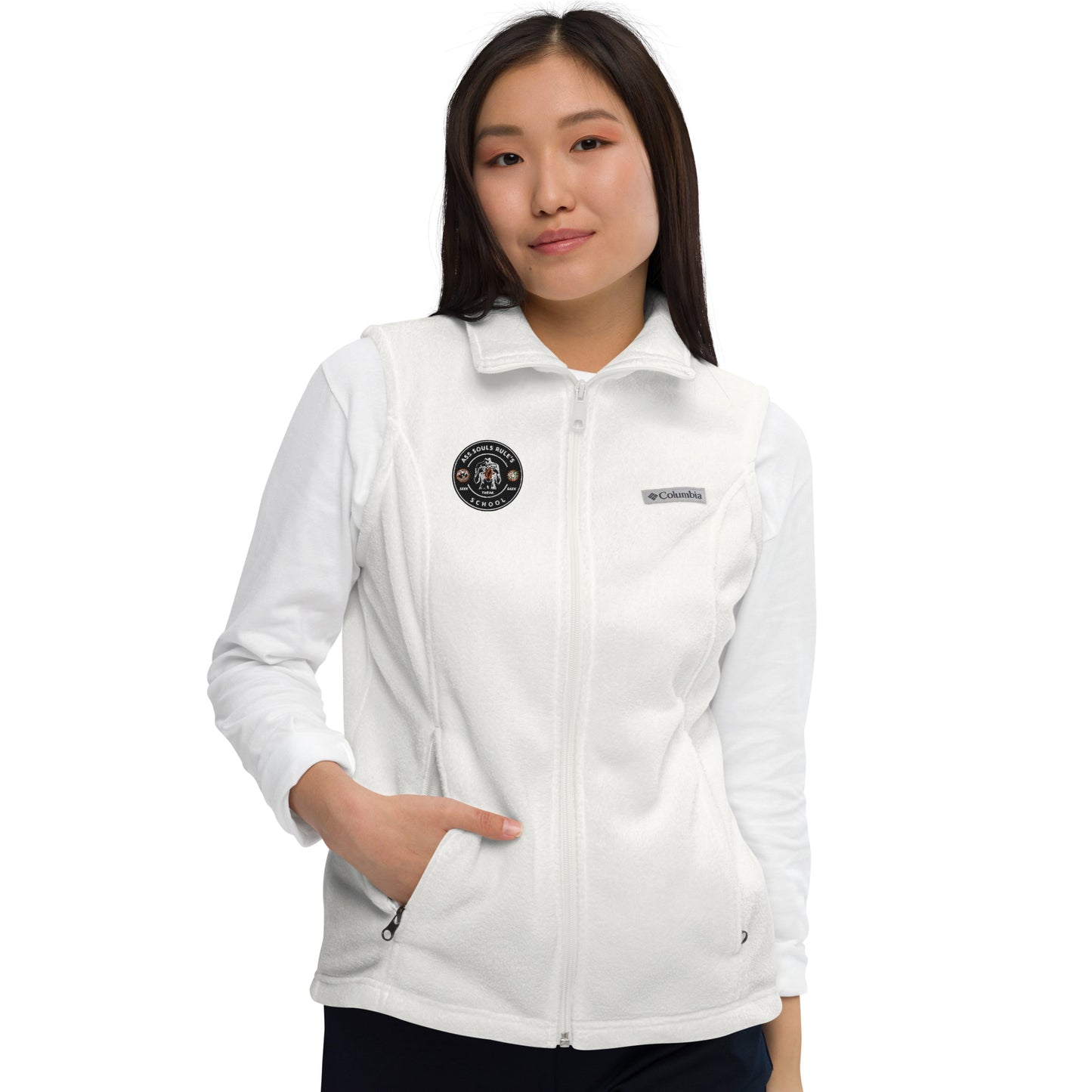 Ass Souls Rule's School women’s Columbia fleece vest