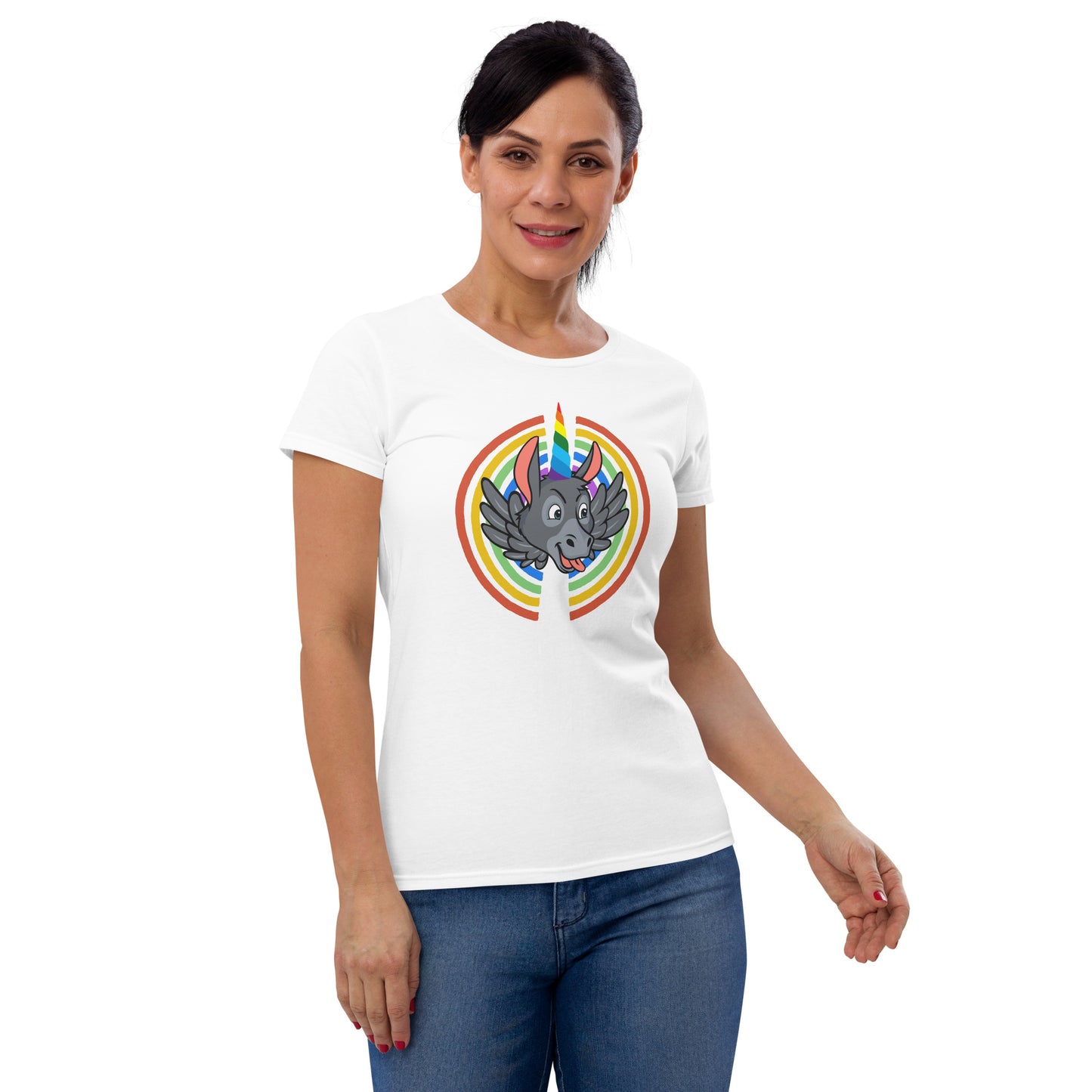 Rainbows & Unicorns women's short sleeve t-shirt