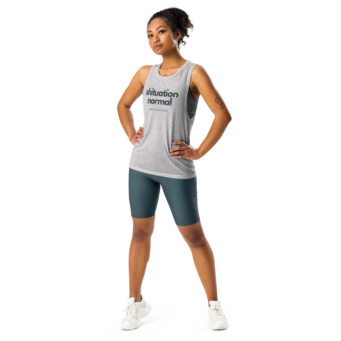 Shituation Normal ladies’ muscle tank