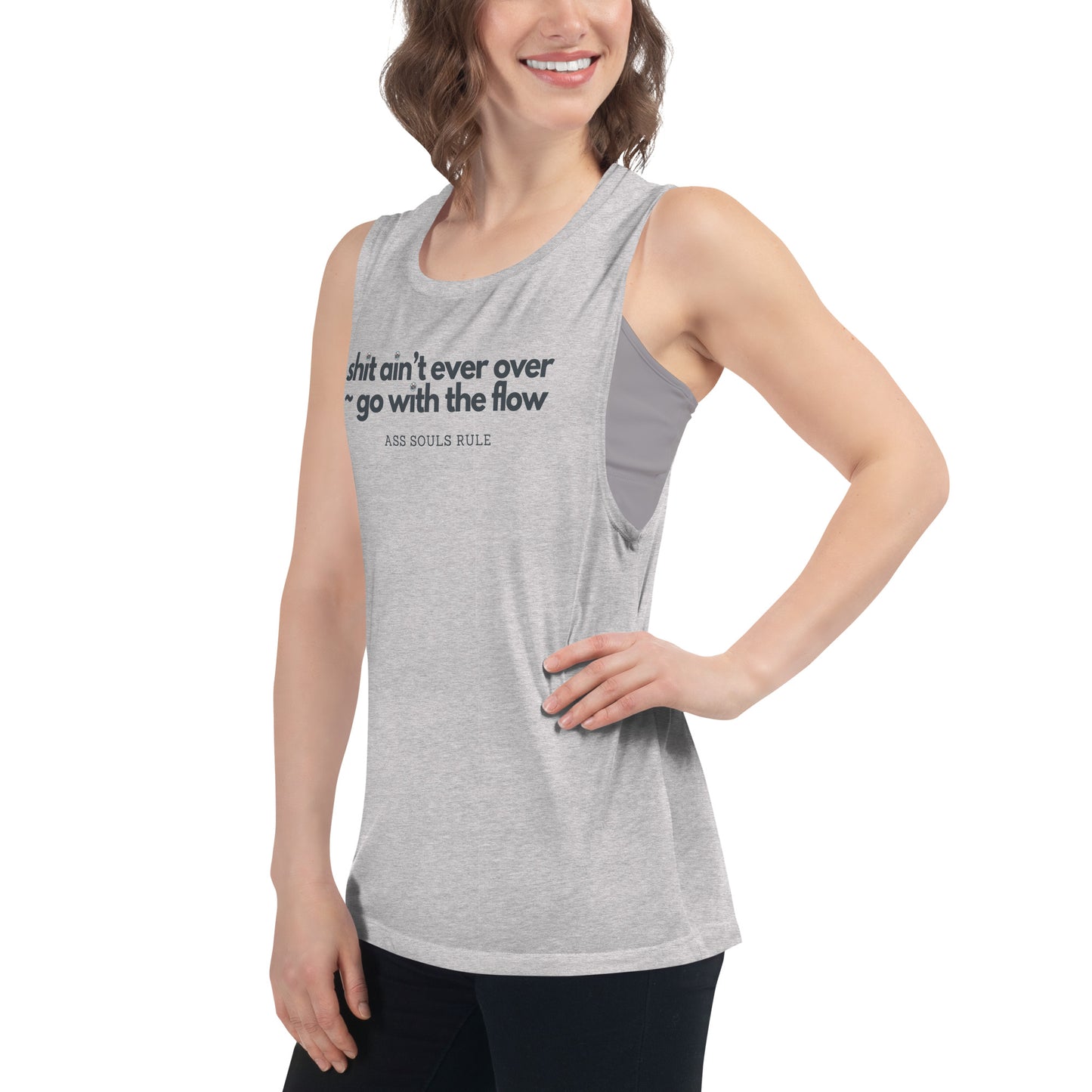 Go With the Flow ladies’ muscle tank