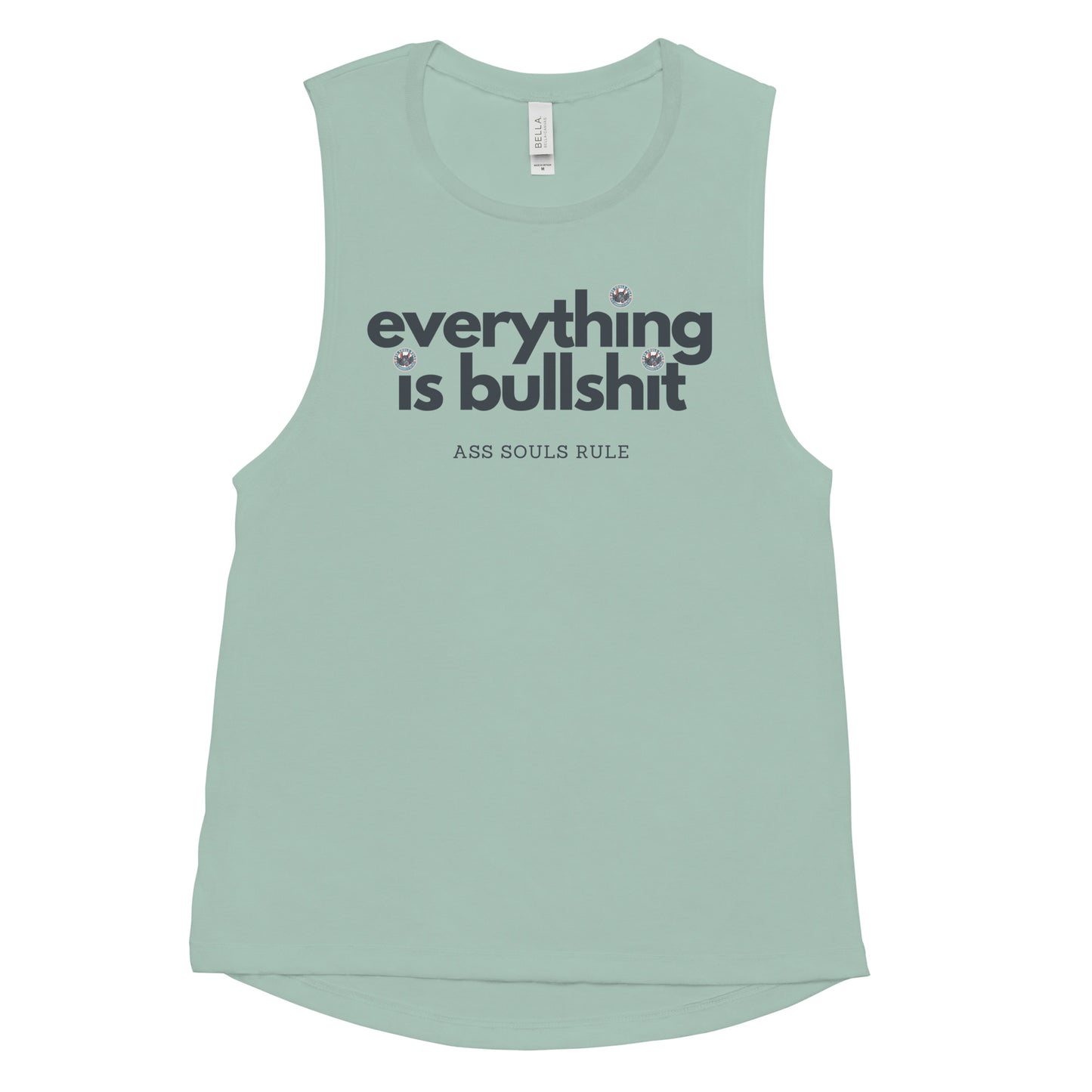 Everything is Bullshit ladies’ muscle tank