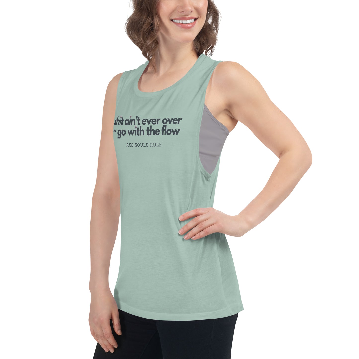 Go With the Flow ladies’ muscle tank