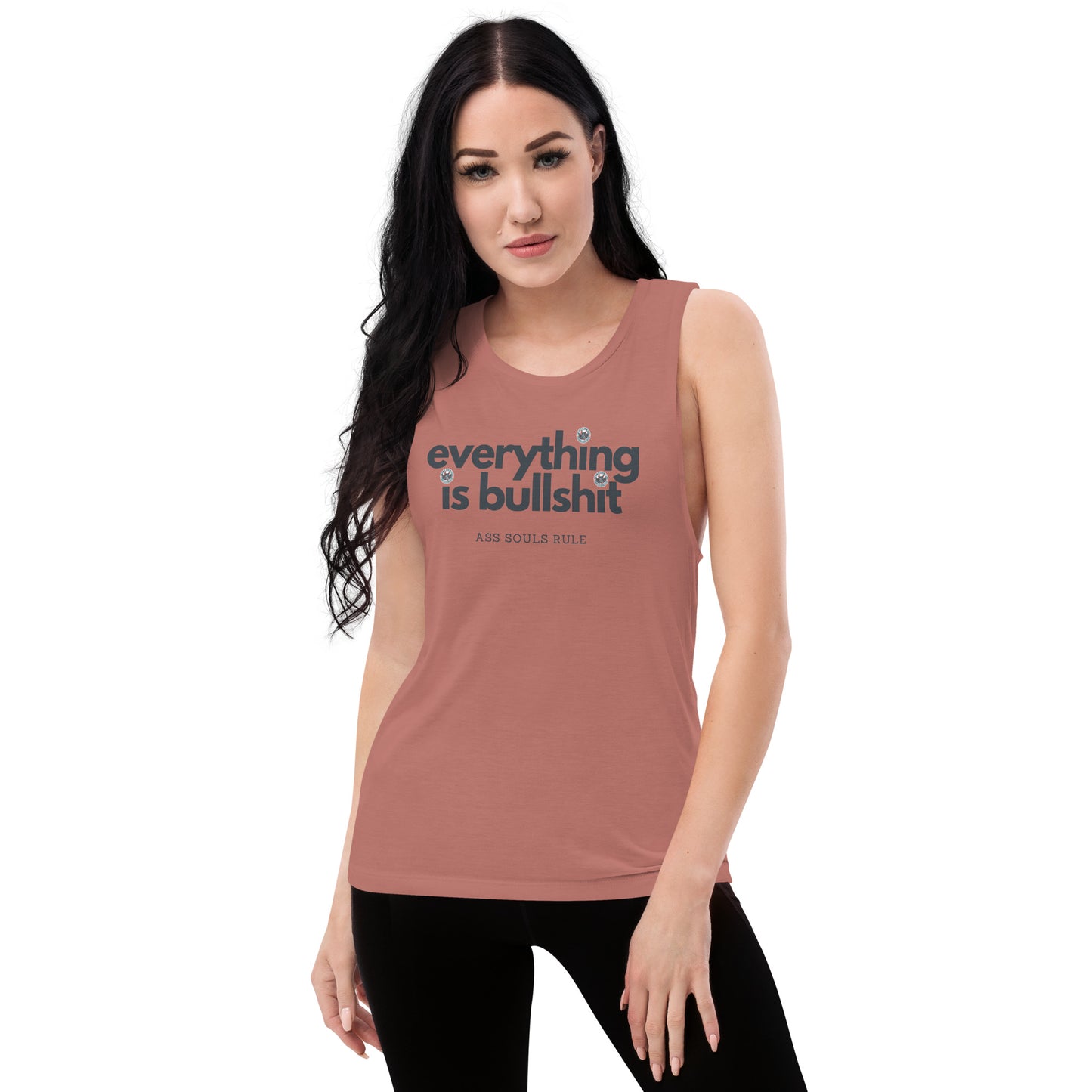 Everything is Bullshit ladies’ muscle tank