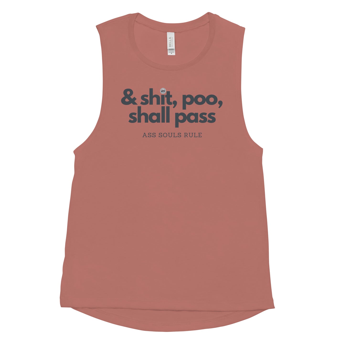 & Shit, Poo, Shall Pass ladies’ muscle tank