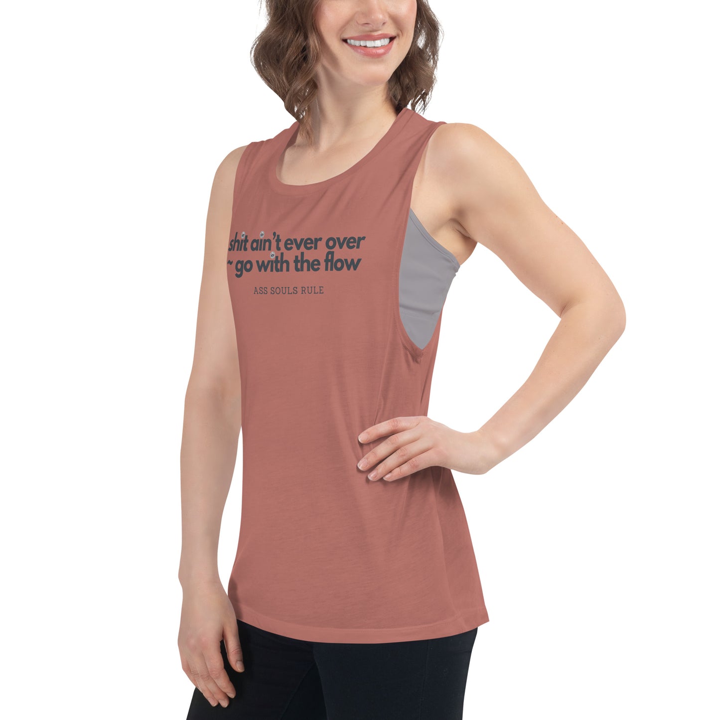 Go With the Flow ladies’ muscle tank