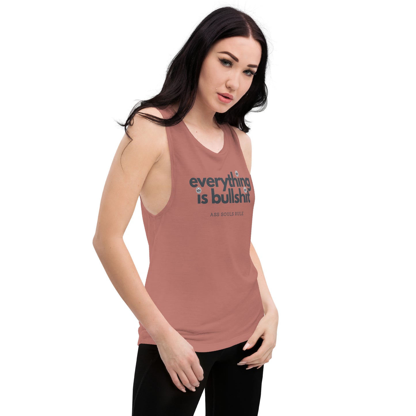 Everything is Bullshit ladies’ muscle tank