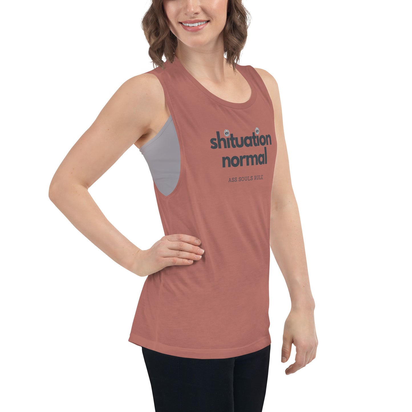 Shituation Normal ladies’ muscle tank