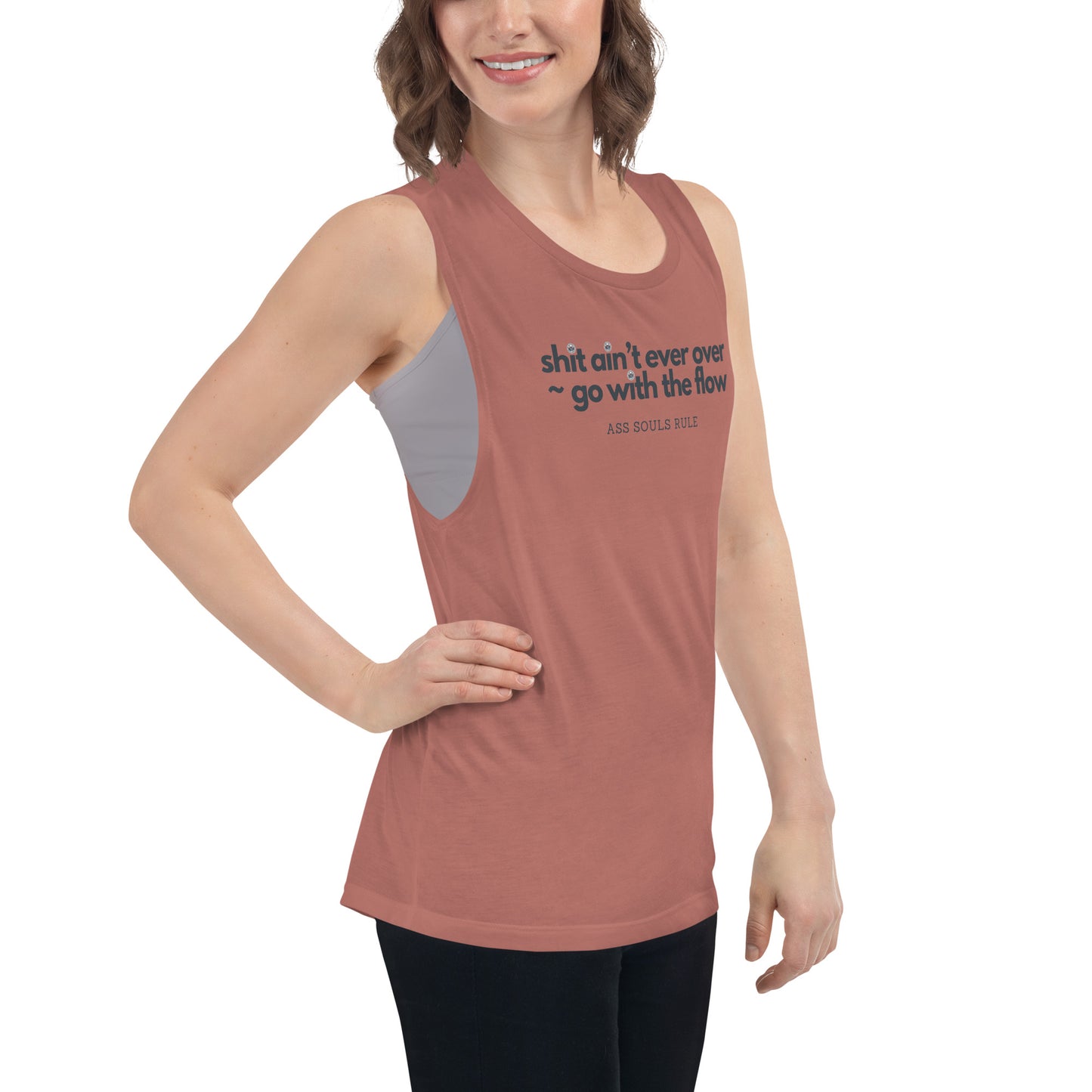 Go With the Flow ladies’ muscle tank