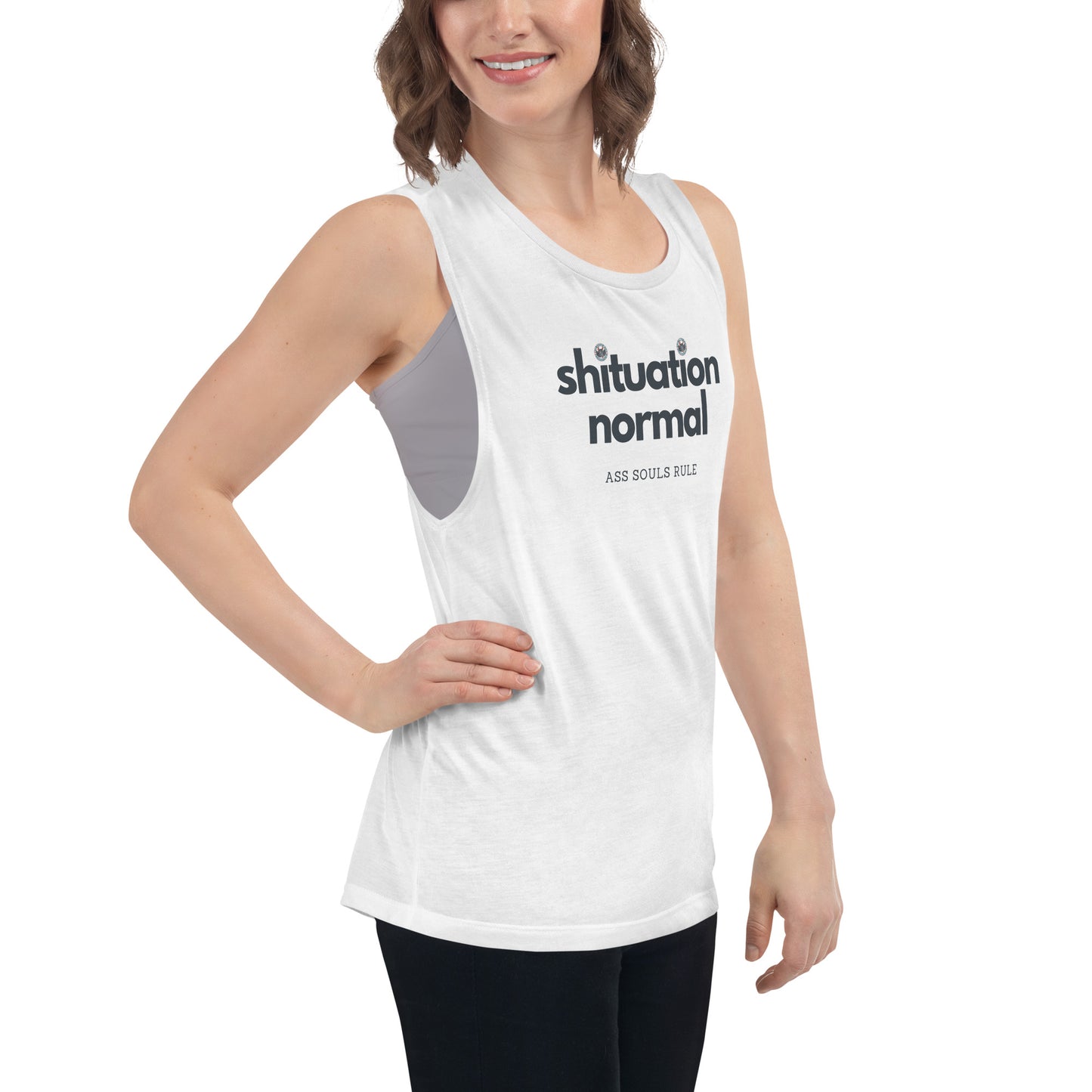 Shituation Normal ladies’ muscle tank